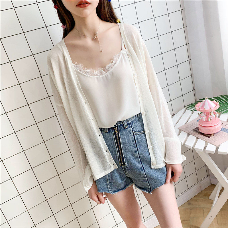 2020夏季冰丝针织外搭短款潮防晒衣 欧柯娜毛针织衫