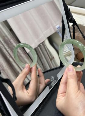 缅甸老坑冰种翡翠正圈女玉手镯