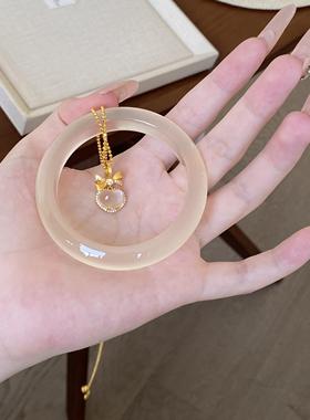 玛瑙玉髓手镯高冰起钢