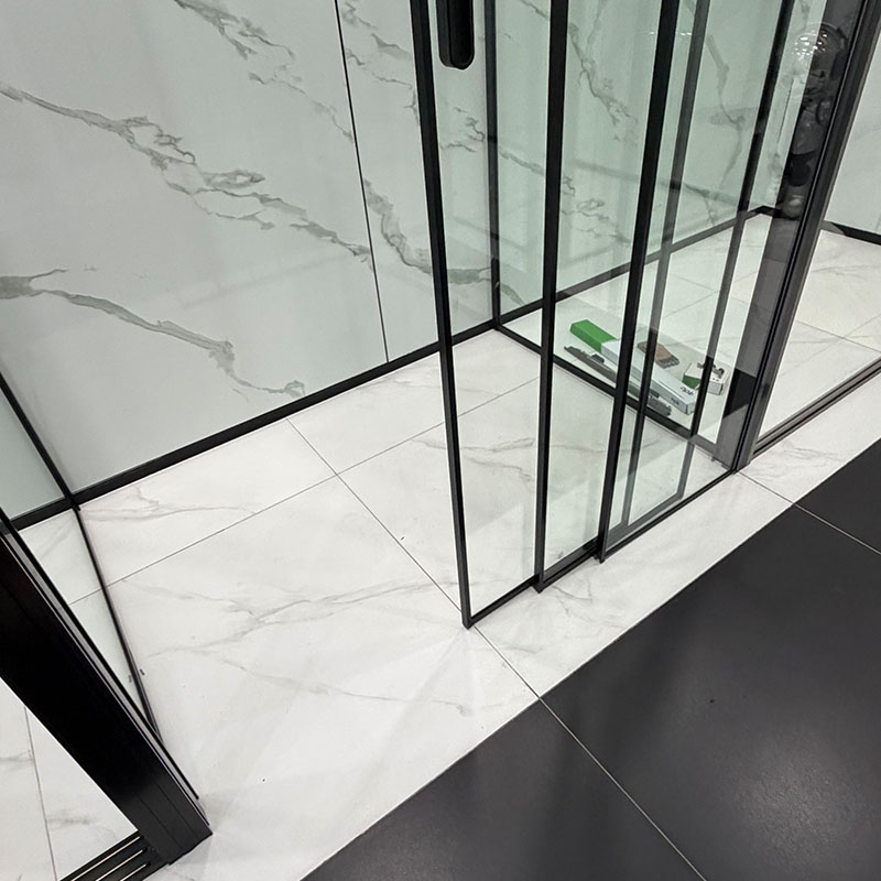 Shower room bathroom custom wet and dry separation partition glass door minimalist shower screen bathroom room bathroom sliding door