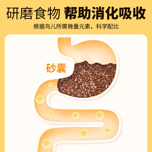 鹦鹉鸟用保健砂幼鸽玄凤虎皮八哥红土消化鸟食饲料粮食 - 图2