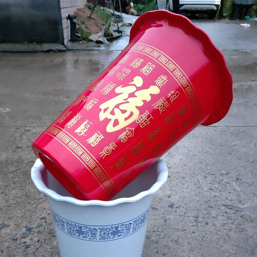 塑料树脂大花盆种花种树加厚特大种发财树金钱树家用室内阳台种植 - 图1