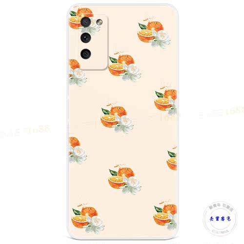 柑橘栀子花4适用于华为荣耀magic3pro手机壳30青春版20橘子皮10 9 8 - 图3