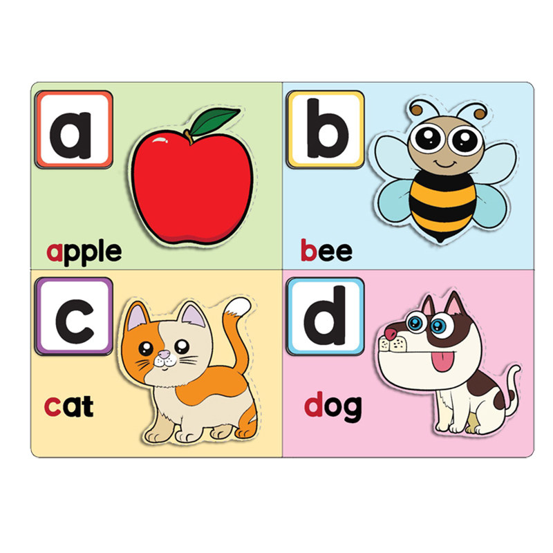 英语英文自然拼读26个字母卡片 闪卡安静书早教认知幼儿教师教具