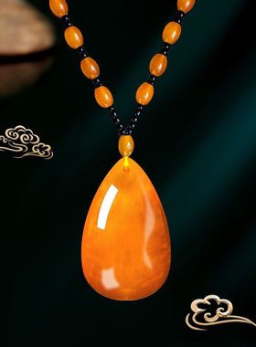 吊坠新中式中国风配饰复古项链配饰女秋冬毛衣链百搭衣服装饰品