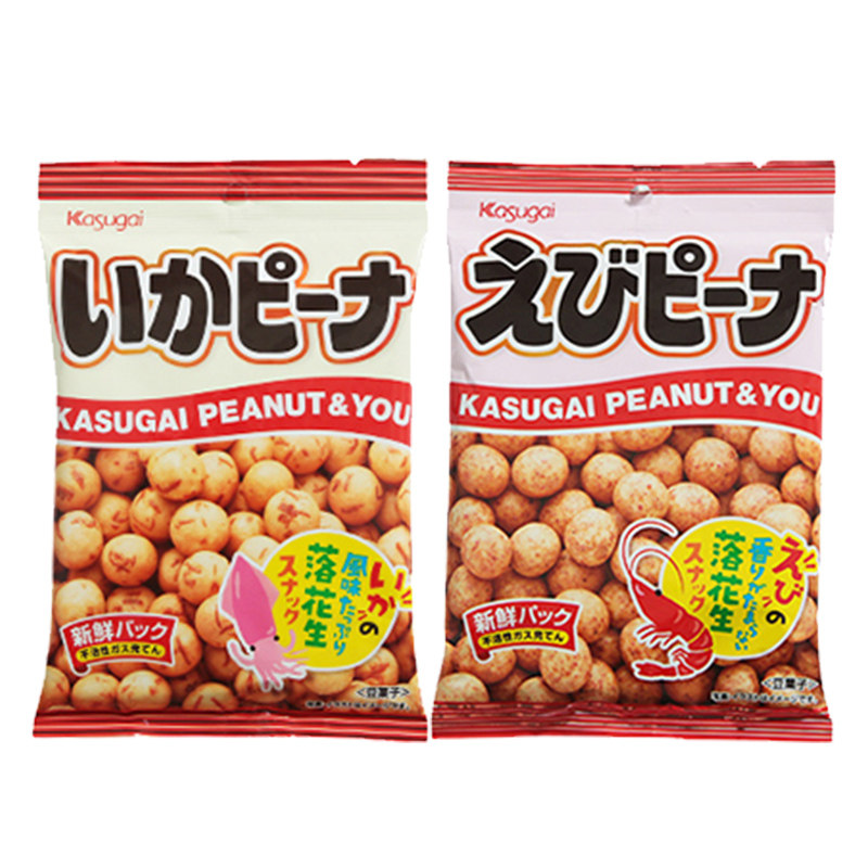 4袋入日本进口零食春日井味花生仁 汉钧食品花生