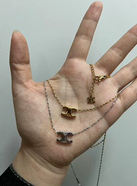 凯旋门项链电镀18k金不掉色锁骨链时尚简约百搭气质高版原标配饰