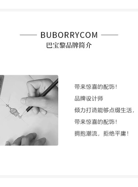 巴宝黎 2022原创设计长箱厮守项链18k镀金玫瑰金礼物送女友