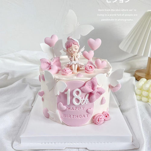 网红安妮宝贝蛋糕装饰摆件蜜雪儿女孩公主主题生日派对装扮配件 - 图2