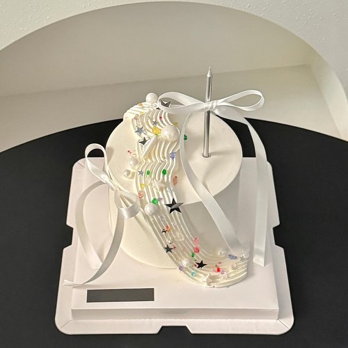 网红简约ins蛋糕装饰彩色砂糖亮片星星糖针糖珠烘焙甜品摆件插件 - 图0