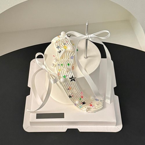 网红简约ins蛋糕装饰彩色砂糖亮片星星糖针糖珠烘焙甜品摆件插件 - 图2