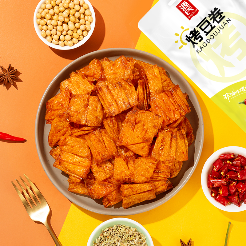 源氏老式豆卷辣条麻辣味网红8090后怀旧小包装手撕豆制品休闲零食