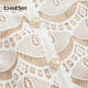 Bebe ladies design imitation hammer pattern exquisite lace small aroma short style jacket 340303
