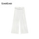 Bebe2026 ລະດູຮ້ອນໃຫມ່ຂອງແມ່ຍິງ commuting detachable ສາຍຕ່ອງໂສ້ແອວອອກແບບ lyocell wide leg jeans 211003