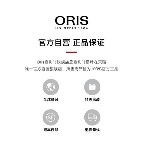 ORIS豪利时航空飞行员X镂空115自主机芯10日链机械腕表 - 图3