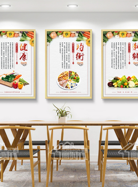 饭店食堂现在简约背景墙装饰画