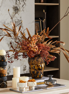 创意设计糖果罐冰川玉湖冰岛摆件