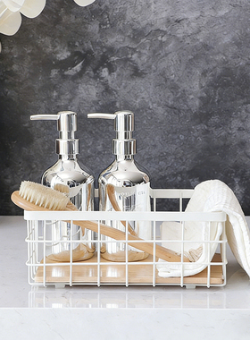 样板房卫浴毛巾洗衣液瓶篮筐摆件