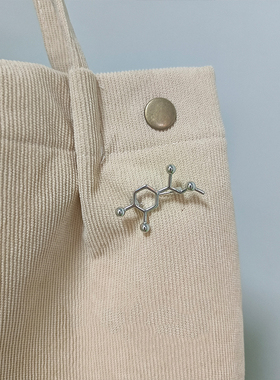 生物多巴胺分子胸针个性创意徽章卡通学生衣服书包配饰饰品别针