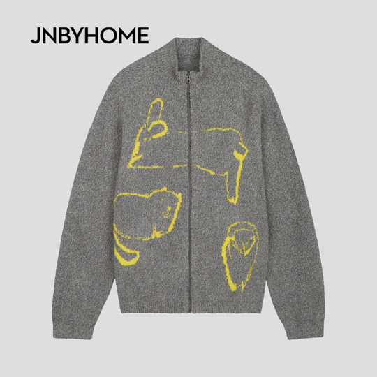 JNBYHOME Jiangnan Buyi 25 new product knitted sweater home clothes cardigan top retro pajama jacket half velvet
