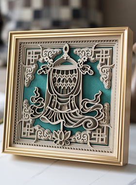 梯木叠雕创意手工摆件乔迁礼品