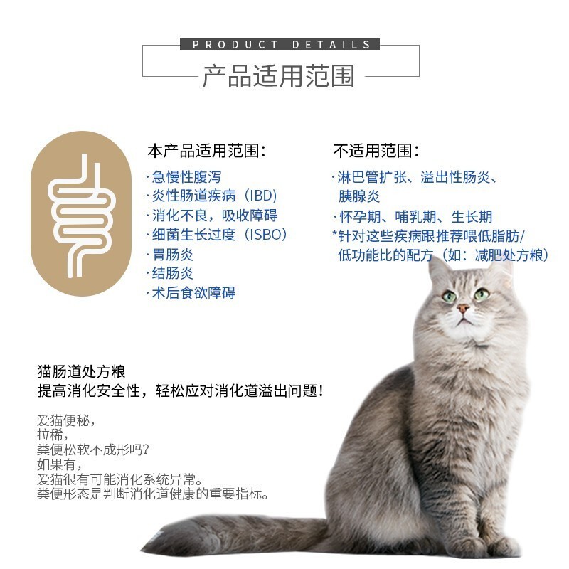皇家猫肠道处方粮GI32合宠物猫粮防止腹泻调理肠胃软便消化1.5kg - 图1