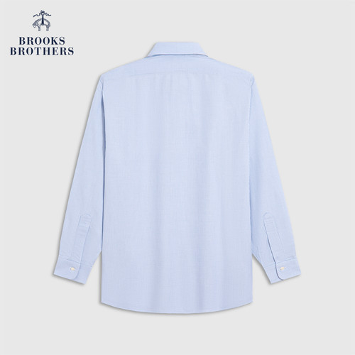[易打理]Brooks Brothers/布克兄弟男士春夏supima棉提花正装衬衫 - 图1