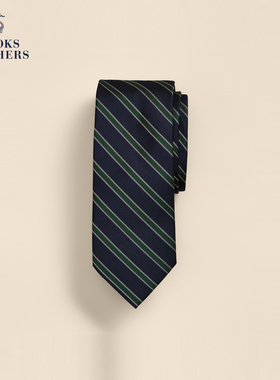 Brooks Brothers/布克兄弟26秋季新款男士斜条纹桑蚕丝领带