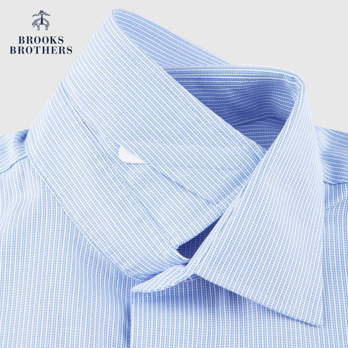 [易打理]Brooks Brothers/布克兄弟男士春夏supima棉提花正装衬衫 - 图3