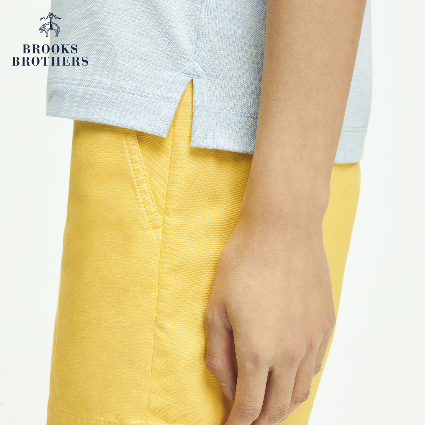 Brooks Brothers/布克兄弟女士25新品supima棉logo休闲针织polo衫,淘宝优惠券,粉丝福利购,淘宝优惠卷