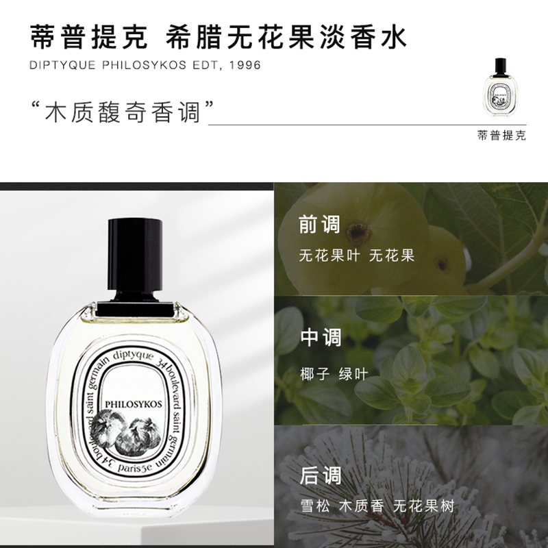 Diptyque蒂普提克杜桑无花果檀道水中影男女中性淡香水50/100ml-图2