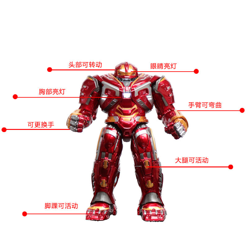 中动漫威复仇者联盟4反浩克3人偶 鹏锦玩具潮玩盲盒