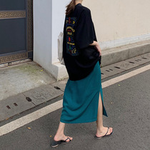 College Wind Fashion Suit Women 2022 Summer Fashion New short sleeves Half dress Two sets loose Thin Fried Street Temperament