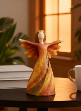 中国风天使树脂茶几摆件