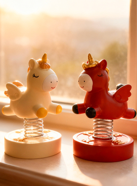 独角兽树脂车载桌面摆件祝福