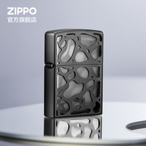 ZIPPO official flagship stores treasure corrugated shadow with kerosene windproof lighter all-bag badge for boyfriend gift