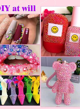 NEW Resin Jelly Rhinestones Bedazzling Kit Flatback Crystals