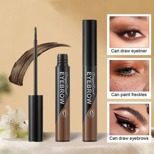 Black Brown Peel-off Eyebrow Gel Tint Makeup Waterproof Last-图1