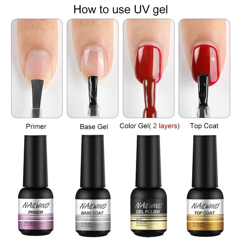 Base Gel Top Coat Nail Polish Primer 8ML Manicure Nails 底胶 - 图0