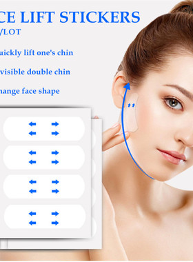 40Pcs/10Sheets/Pack Waterproof V Face Makeup Adhesive Tape I