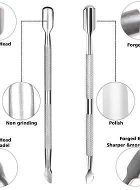 LINMANDA Cuticle Pliers with Cuticle Pusher Stainless Steel