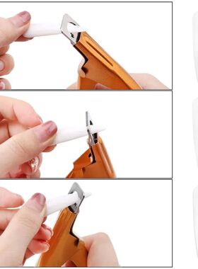 U Shape Acrylic False Nail Clipper Sharp Stainless Steel Nai