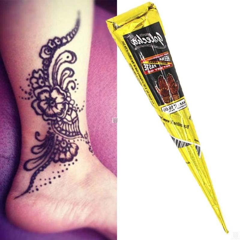 1Pcs Indian Henna Tattoo Paste Cone Body Paint  Temporary - 图1