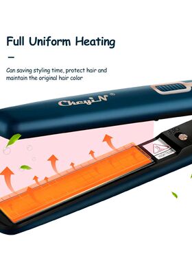 Mini Hair Flat Iron 2 in 1 Hair Straightener and Curler Port