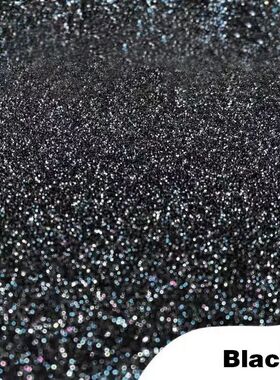 Holographic Ultra-Fine Black Glitter Powder, Portable Ultra-