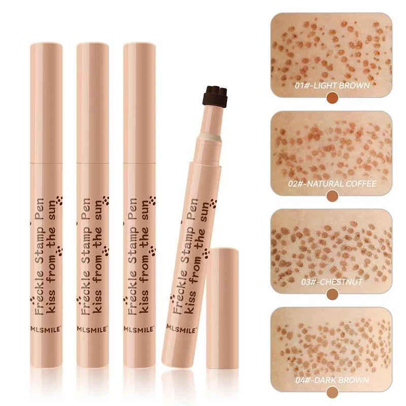 5 Points Stamp Face Fake Freckles Pen Easy To Use Natural Wa - 图3