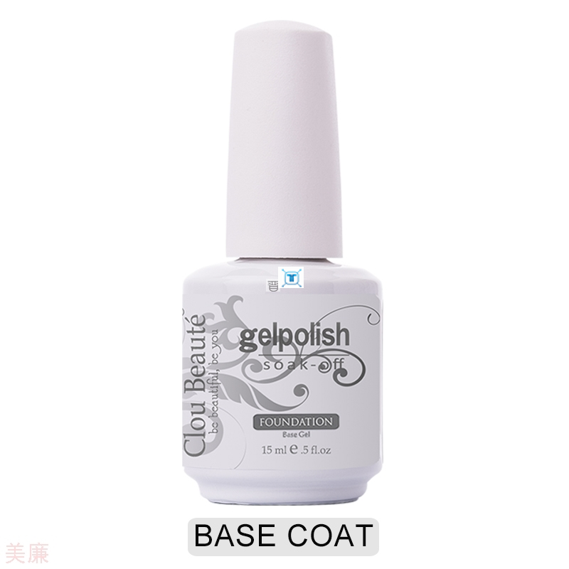 Clou Beaute Base And Top Coat Gel Nail Polish UV 15ml Transp - 图3