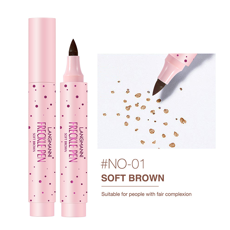 1PC Brown Lifelike Freckle Pen Concealer Dot Spot Pen Waterp - 图0