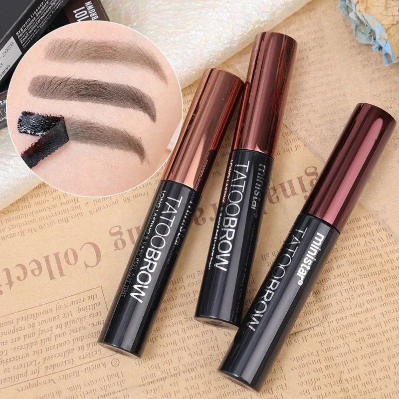 Waterproof Peel Off Dye Eyebrow Gel Makeup Semi-Permanent - 图3