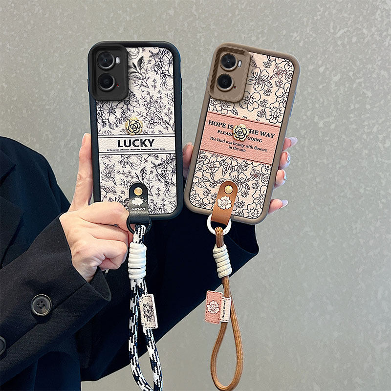 适用oppoA36手机壳A36 4G保护套PESM10学生女opooA36创意opopA36山茶花0pp0a磨砂opp0A36可爱手绳小羊皮潮流 - 图3